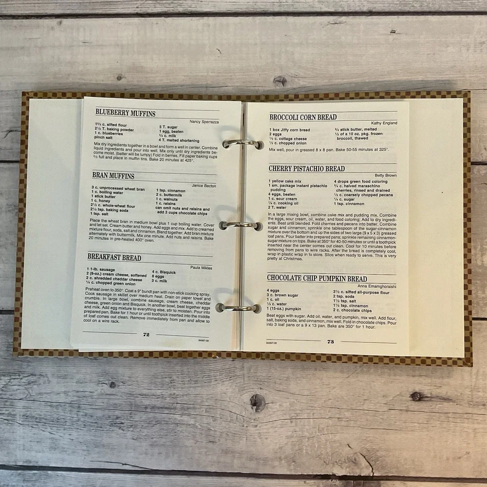 Book Of RUTH Cookbook Quail‎ Springs Baptist Church Oklahoma City 3 Ring Binder